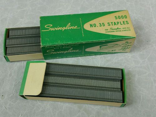 Vintage Swingline 35-2 D Standard Staples ;AWESOME DOUBLE DRAW BOX (RARE)