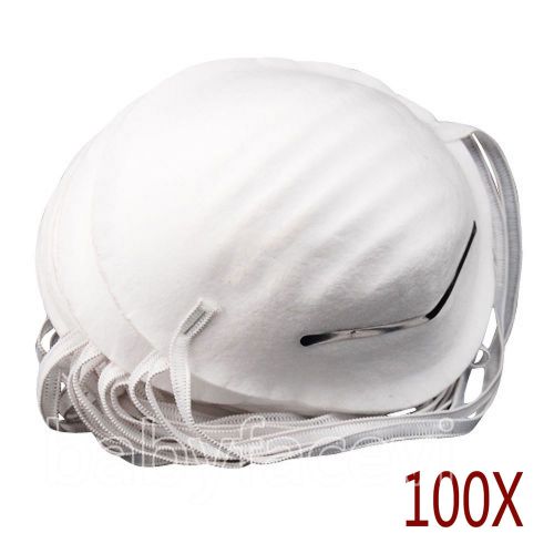 One-time Cleaning Molded Face Masks Respirator Dust 100xMasks