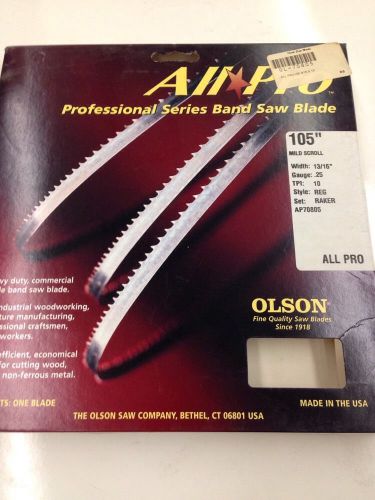Olson 105&#034; all pro band saw blade 3/16&#034; x .025&#034; 10 tpi style regular for sale