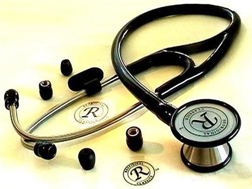 Professional cardiology stethoscope  stainless(2-sided)+tag+tip+diap for sale