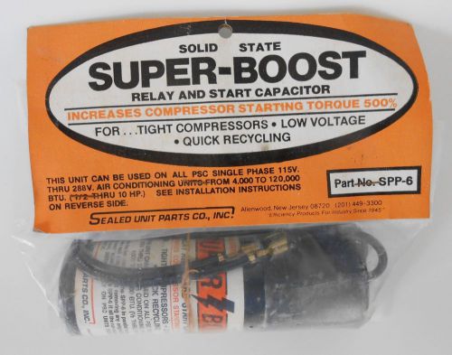 Supco ssp6 super boost relat &amp; start capacitor for sale
