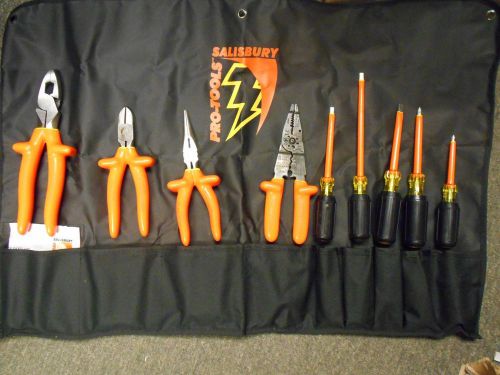 Salisbury #tk9  9 piece set basic electrician insulated tool kit for sale