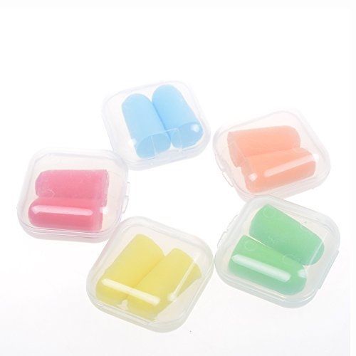 Cosmos ? Pack of 5 Assorted Color Soft Foam Hearing Protection Earplugs