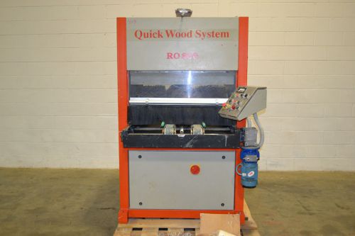 Quickwood ro 800-1t feed through contour / denibbing / profile sander for sale