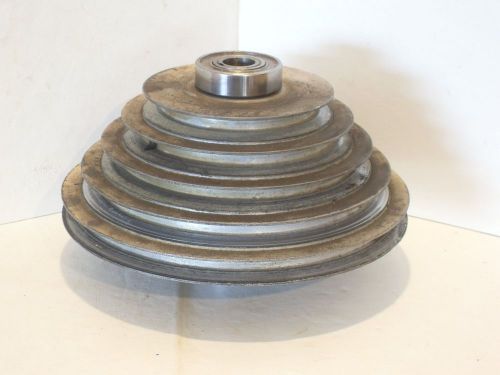 Walker turner 20&#034; drill press - spindle step pulley , sleeve &amp; bearings #11c8-3 for sale