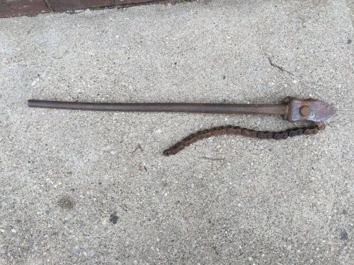 Used vulcan #13 pipe tong chain wrench for sale