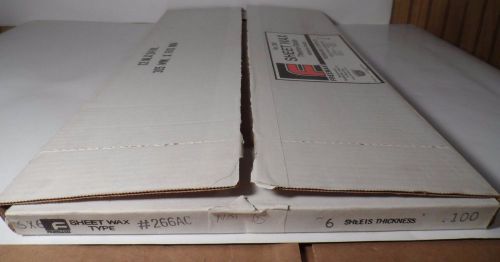 Freeman Sheet Wax #266 Thermo Stable Lot 6  .100 1 Open Boxes 6x6 44 Squares