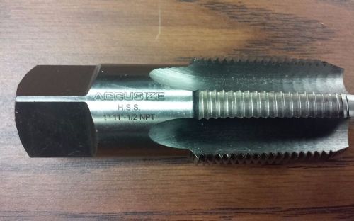 1&#034;-11-1/2 npt tap,taper pipe tap,solid m2 hss, high speed steel,5 flt #npt-1-new for sale