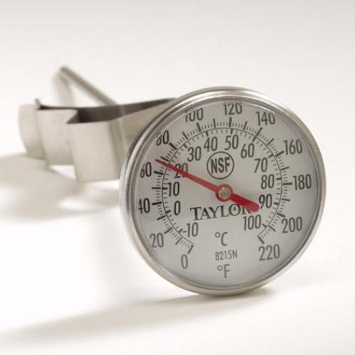 8&#034; stem nsf 1 3/4&#034; bimetal dial thermometer, recalibratable 0° to 220°f # 08215 for sale