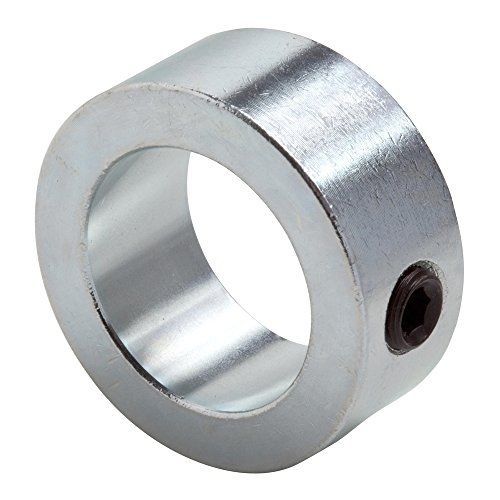 Climax Metal C-037 Shaft Collar, Zinc Plated Steel, Set Screw Style, One Piece,