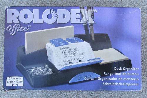 Rolodex Office Desk Organizer Card File with 250 Unused Cards New in Box 67125