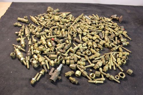 260+ BRASS FITTING LOT  (ALL SHOWN INCLUDED) HOSE BARB &amp; MORE