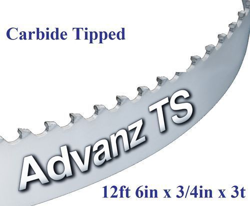 12&#039; 6&#034; (150&#034;) x 3/4&#034; x 3t carbide tipped bandsaw blade! for sale