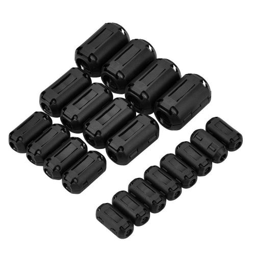 20x clip-on ferrite core ring chock rfi emi noise suppressor cable filter case for sale
