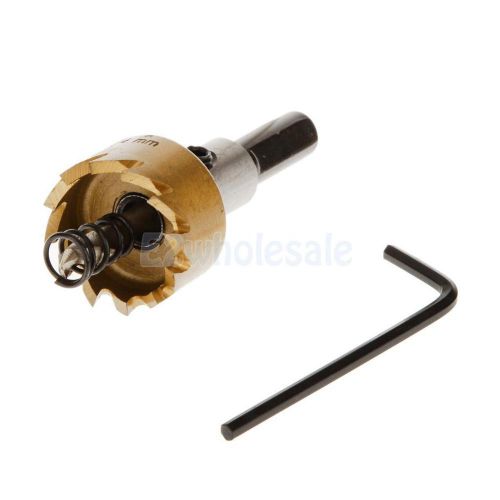 24mm hss high speed steel hole saw drill bit cutter tool f/ alloy metal wood for sale