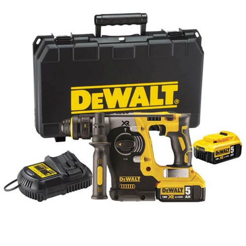 Dewalt dch273p2 20v max brushless sds rotary hammer with 5 ah batteries for sale