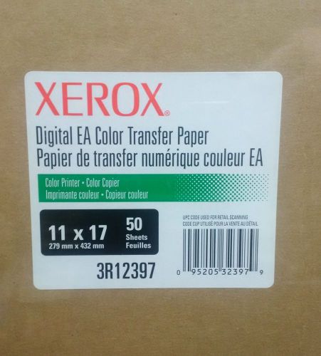 XEROX DIGITAL EA COLOR TRANSFER PAPER 11 x 17 COLOR PRINTER 100 SHEETS T-SHIRTS