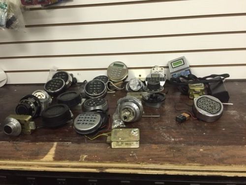 lot of used safe keypads and dials