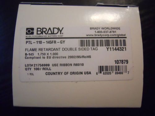 BRADY LABEL PTL 110-145FR-GY   2 BOXES