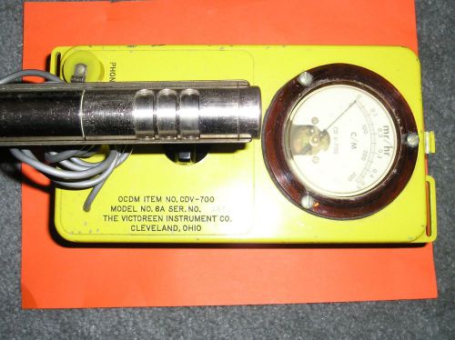 VICTOREEN MODEL 6A CDV-700 CD V-700 Geiger Counter FOR PARTS OR REPAIR