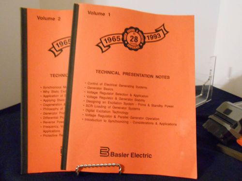 Basler Electric Technical Presentation Notes Vol. 1 &amp; 2