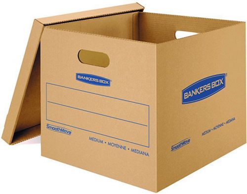 Bankers Box Smooth Move Classic Moving Boxes, Medium, 10 Pack (7717204)