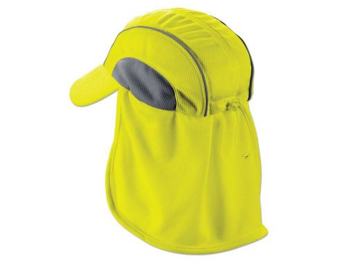 Ergodyne 6650 high performance hat with neck shade lime for sale