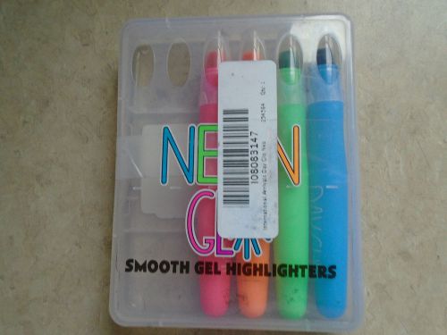 4 PACK - NEON GL SMOOTH GEL HIGHLIGHTERS ****NEW OTHER