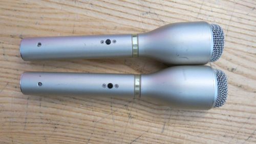 Lanier Microphone XLR Connector-Pair of 2 with Cords and Cases