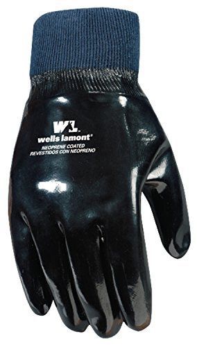Wells lamont 190 neoprene coated work gloves, one size for sale