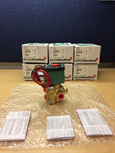 Asco redhat 8342g001 solenoid valve 4way new in box  120/60 brass 1/4&#034; for sale