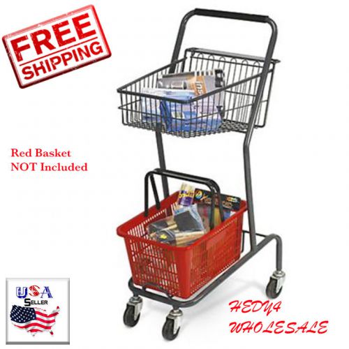 NEW Mini 42 inch Retail Store Shopping Cart - Red Basket Not Included WHOLESALE