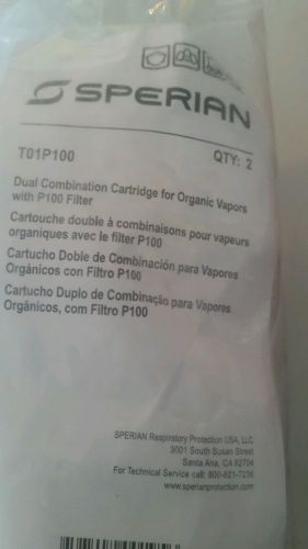 2 Survivair T01P100.  P100 Organic Vapor Cartridges Respirator
