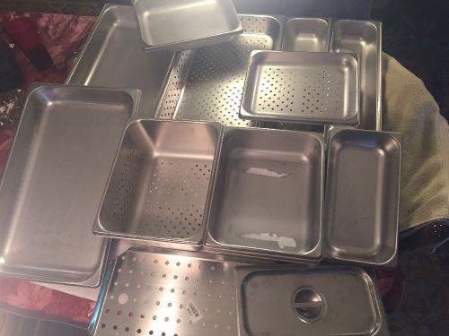 Lot Of 14 Polar Ware The Edge Pans And Steamer Pans Restaurant Supply