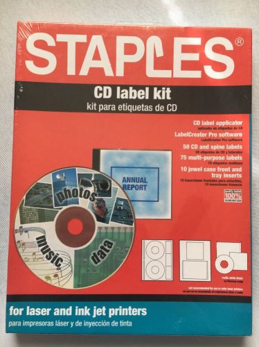 Staples Cd Label Kit New And Sealed
