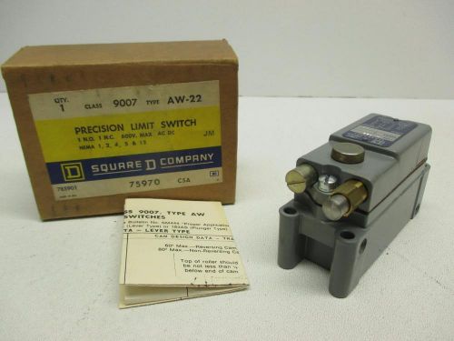 Square d 9007 aw-22 precision limit switch for sale