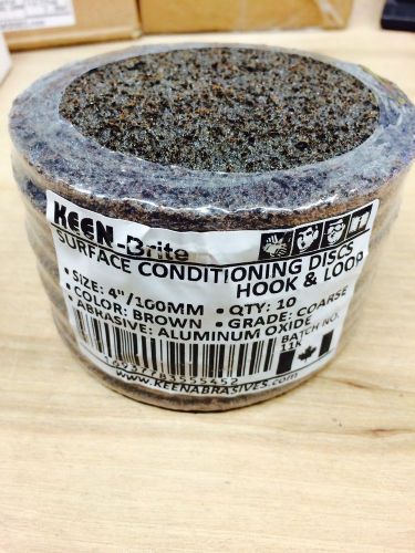 10pc coarse keen 5&#034; hook + loop surface condition sanding disc #55537 for sale