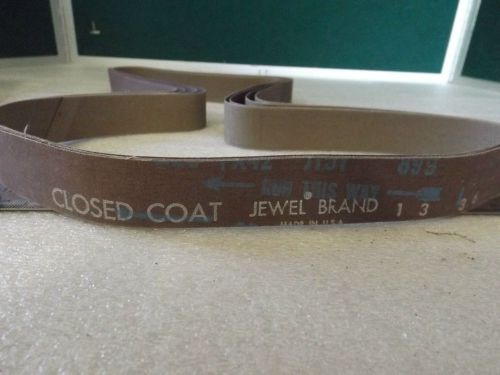 Four nos 1&#034; x 42&#034; jewel brand 220 aluminum oxide belt sander sanding belts for sale