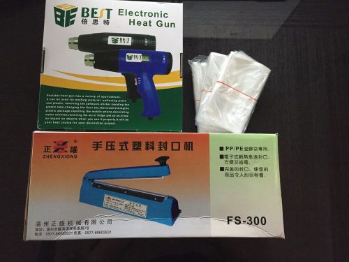 Best electric heat gun  best 8016 series sealing bags phones cutter for sale