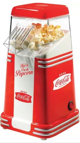 Nostalgia Electrics Coca Cola Mini Hot Air Popcorn Popper Machine New In Box