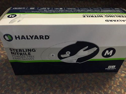 50707 Halyard K-C Steriling Nitrile Powder Free Gloves, Size Medium, 200 pcs