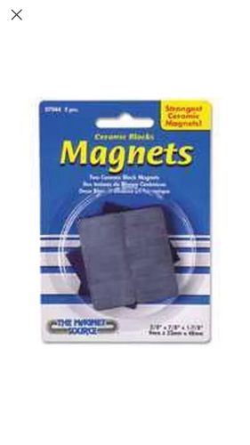New master magnetic 7044 2pk ceramic block magnets 9934423 for sale