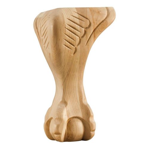 Set of 4-Carved Ball and Claw Legs- 4-1/2&#034; x 4-1/2&#034; x 8&#034;