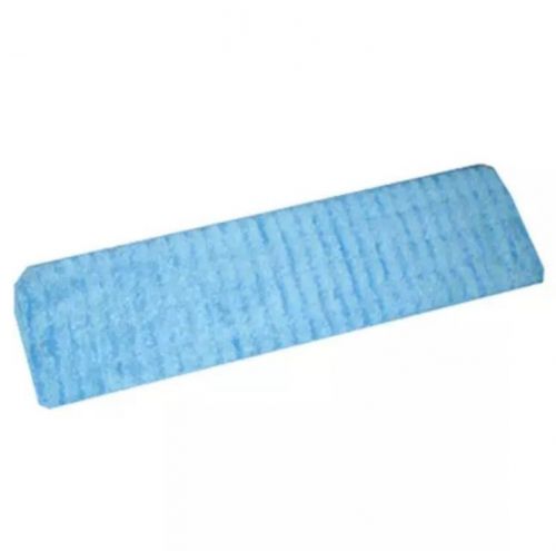 Microfiber Technologies LWBS18-90 Flat Wet Mop w/ Scrubbing Strips, Blue, 18&#034;