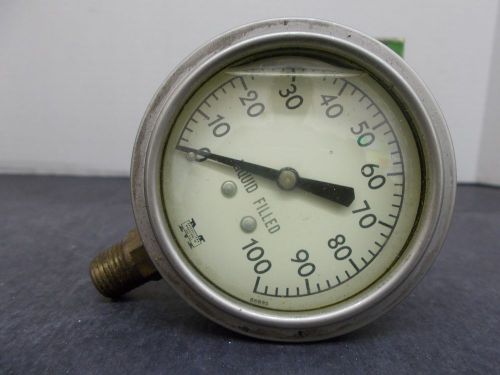 Marshall town liquid filled pressure gauge - 00 psi ... (store item #4) for sale