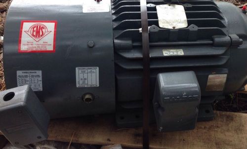 Electric baldor motor 1765 rpm 15 hp 230/460 volts for pump or misc new refurb for sale