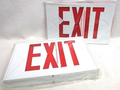 New astralite lx w 3 r led steel wall mount exit sign for sale