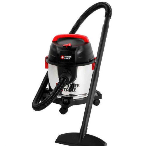 Porter cable stainless steel 4-gallon wet/dry vacuum for sale