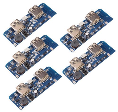 5x Mobile Power Charger Board 5V 1A Step Up Module Charging Power Bank Dual USB