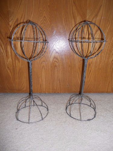 Store display fixtures  metal hat or wig stand 13&#034; tall for sale